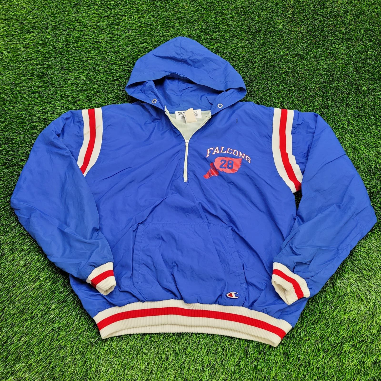 image of Champion Falcon Frontier Varsity Jacket in Blue, Men's (Size XL)