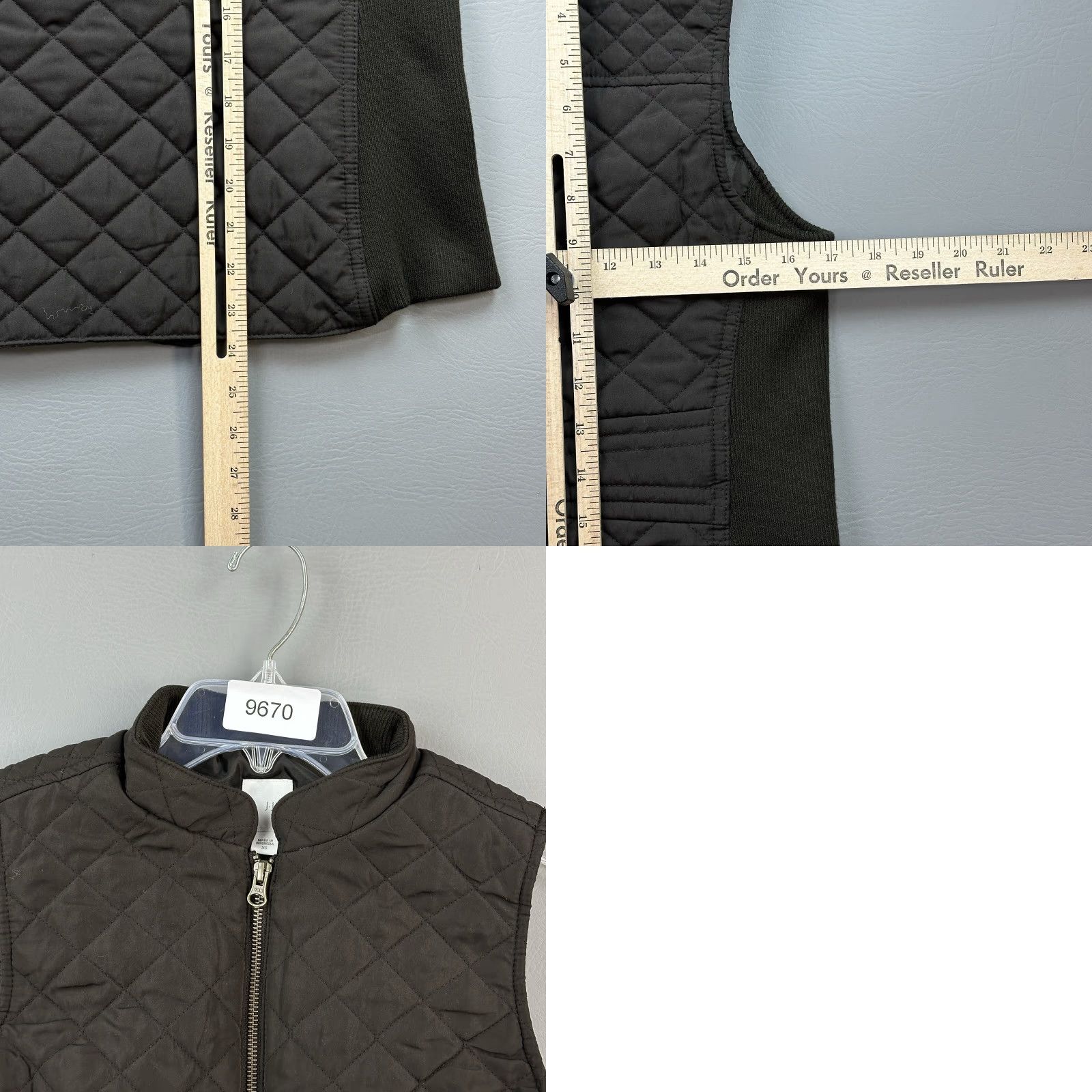 J. Jill J Jill Vest Women's XS Brown Full Zip Quilted Side Stretch Outdoor Casual Vest Size XS / US 0-2 / IT 36-38 - 8 Thumbnail