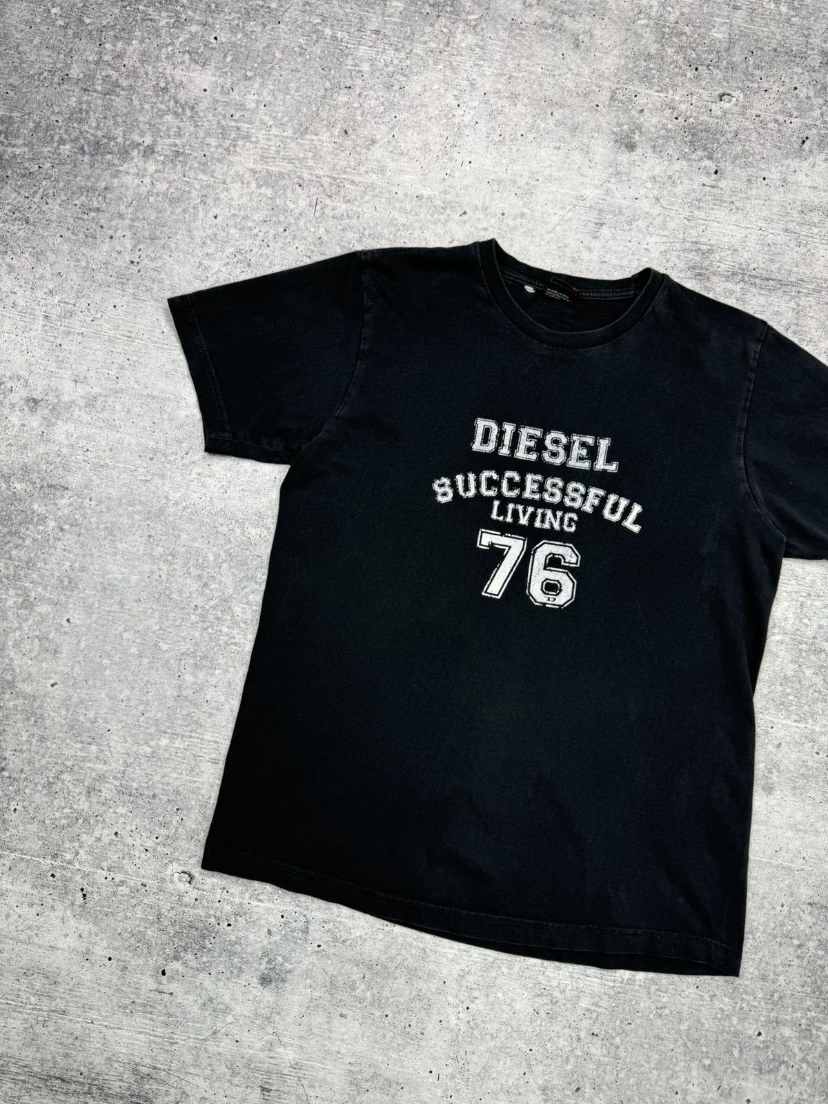 Diesel Vintage Diesel 90’s Y2K Style Big Logo Washed T-Shirt Tee Size US M / EU 48-50 / 2 - 2 Thumbnail