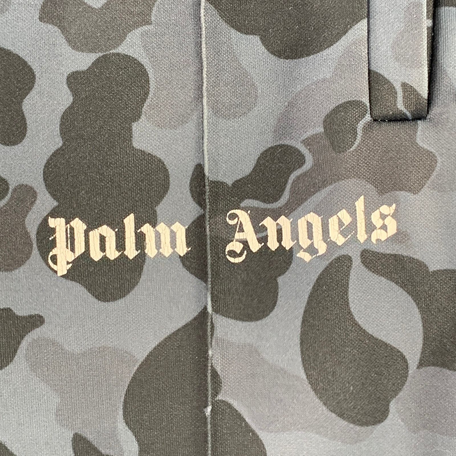 Palm Angels Navy Black Camouflage Polyester Drawstring Casual Pants Size US 36 / EU 52 - 2 Thumbnail