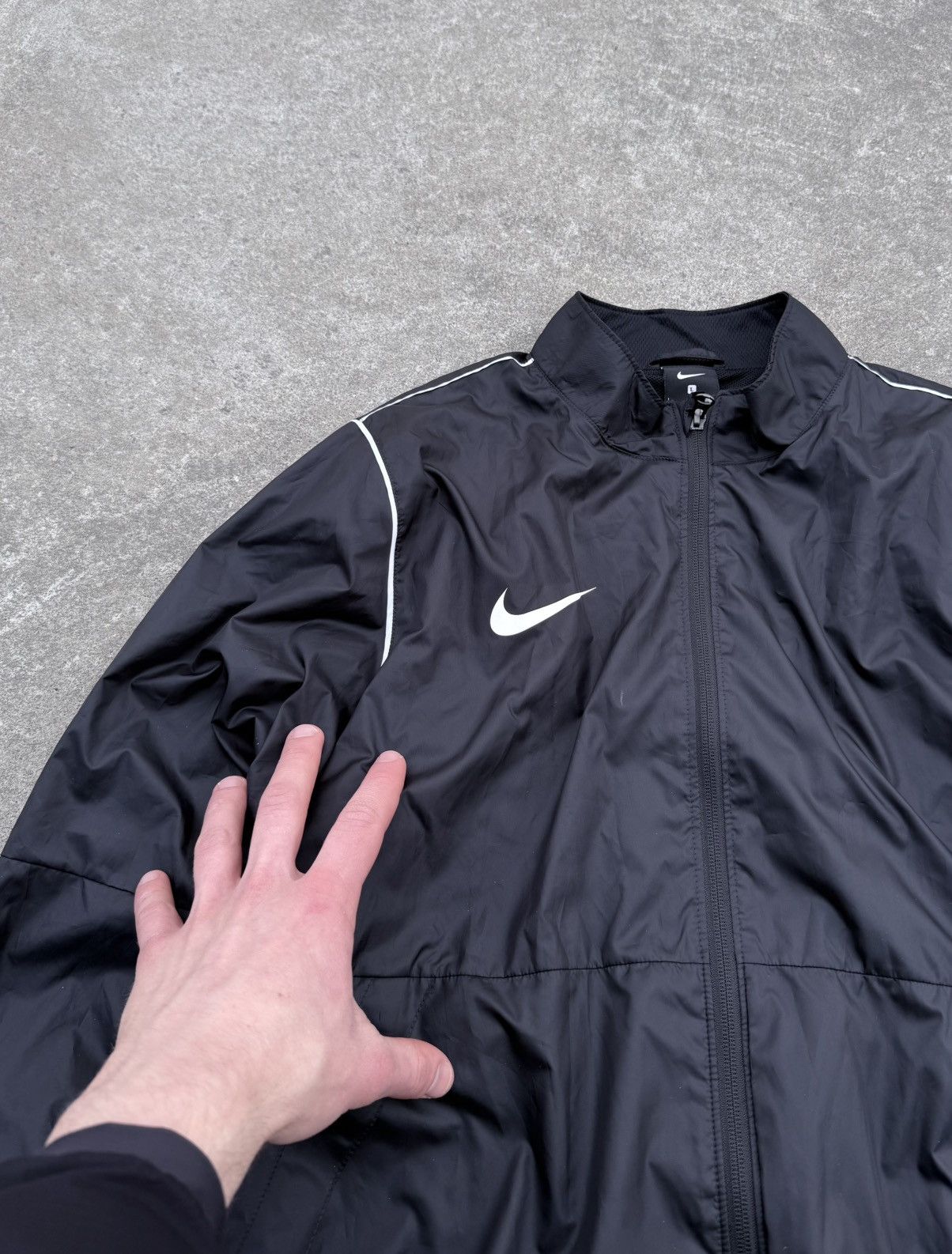 Nike × Vintage Vintage Nike Y2K avantgarde streetwear jacket Size US L / EU 52-54 / 3 - 8 Thumbnail