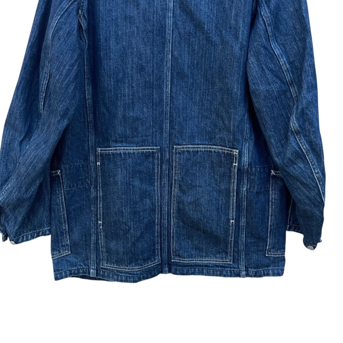 Kapital Kapital Indigo USN Shawl Collar Chore Denim Jacket Size US M / EU 48-50 / 2 - 6 Thumbnail