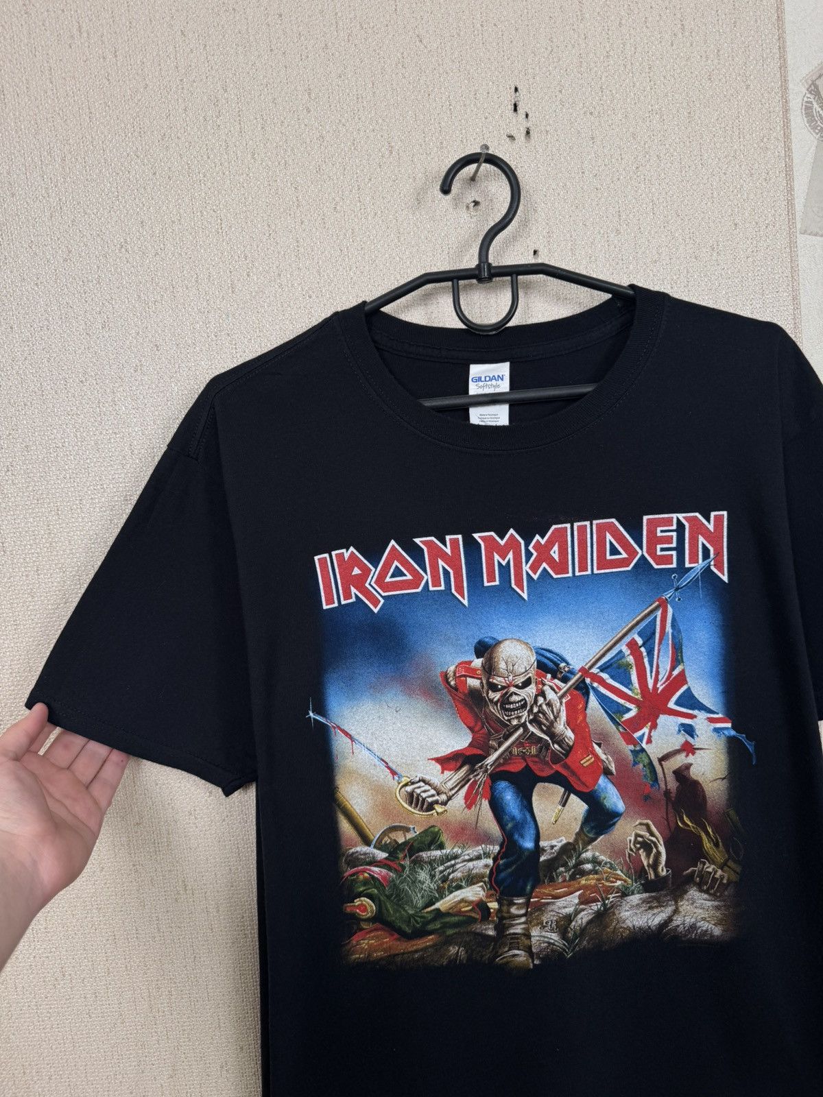 Other Vintage Iron Maiden T shirt The Trooper Metal Rock Band Sz L Size US L / EU 52-54 / 3 - 8 Thumbnail