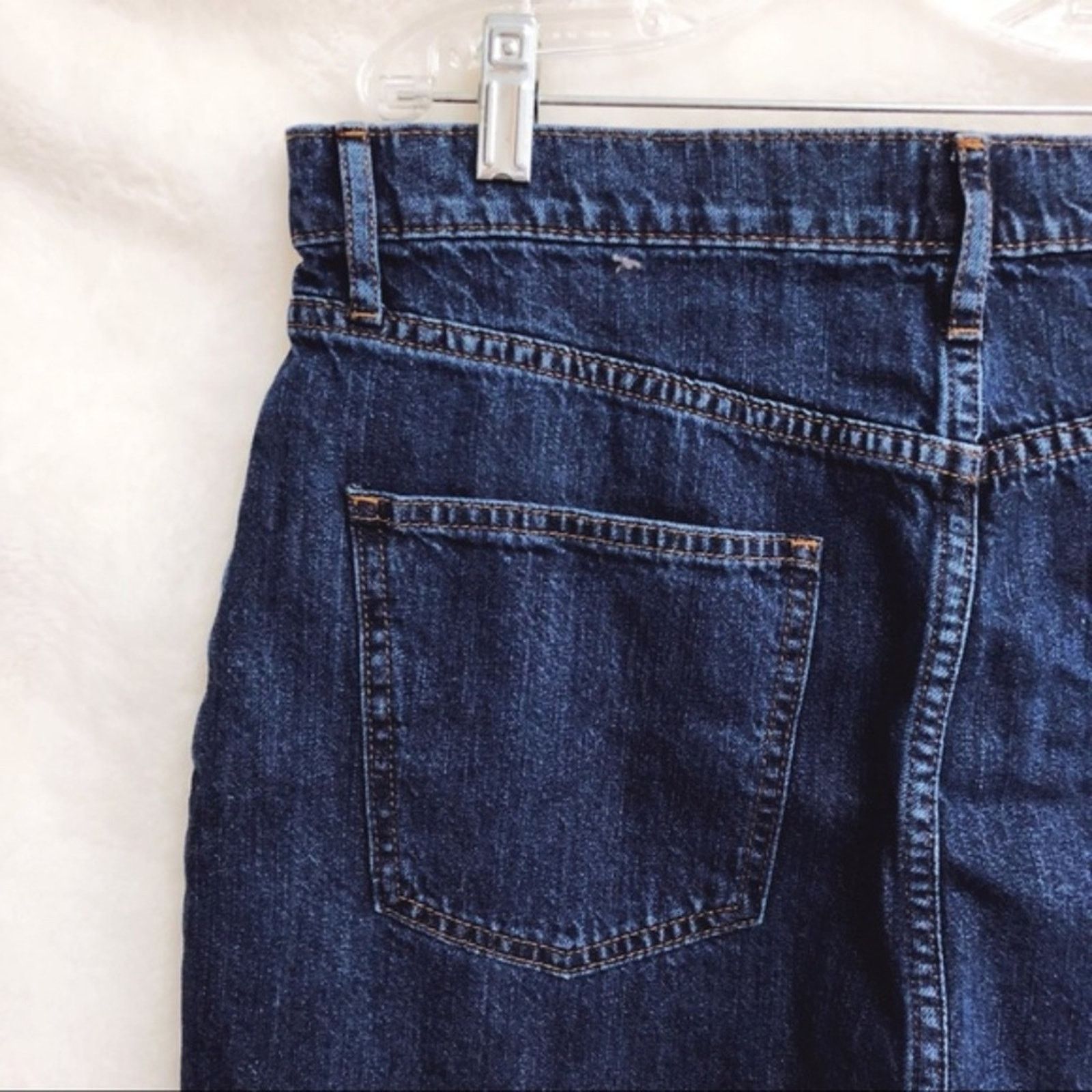 Gap GAP Blue Dark Wash 5-Pocket Denim Mini Skirt Size 28" / US 6 / IT 42 - 5 Thumbnail