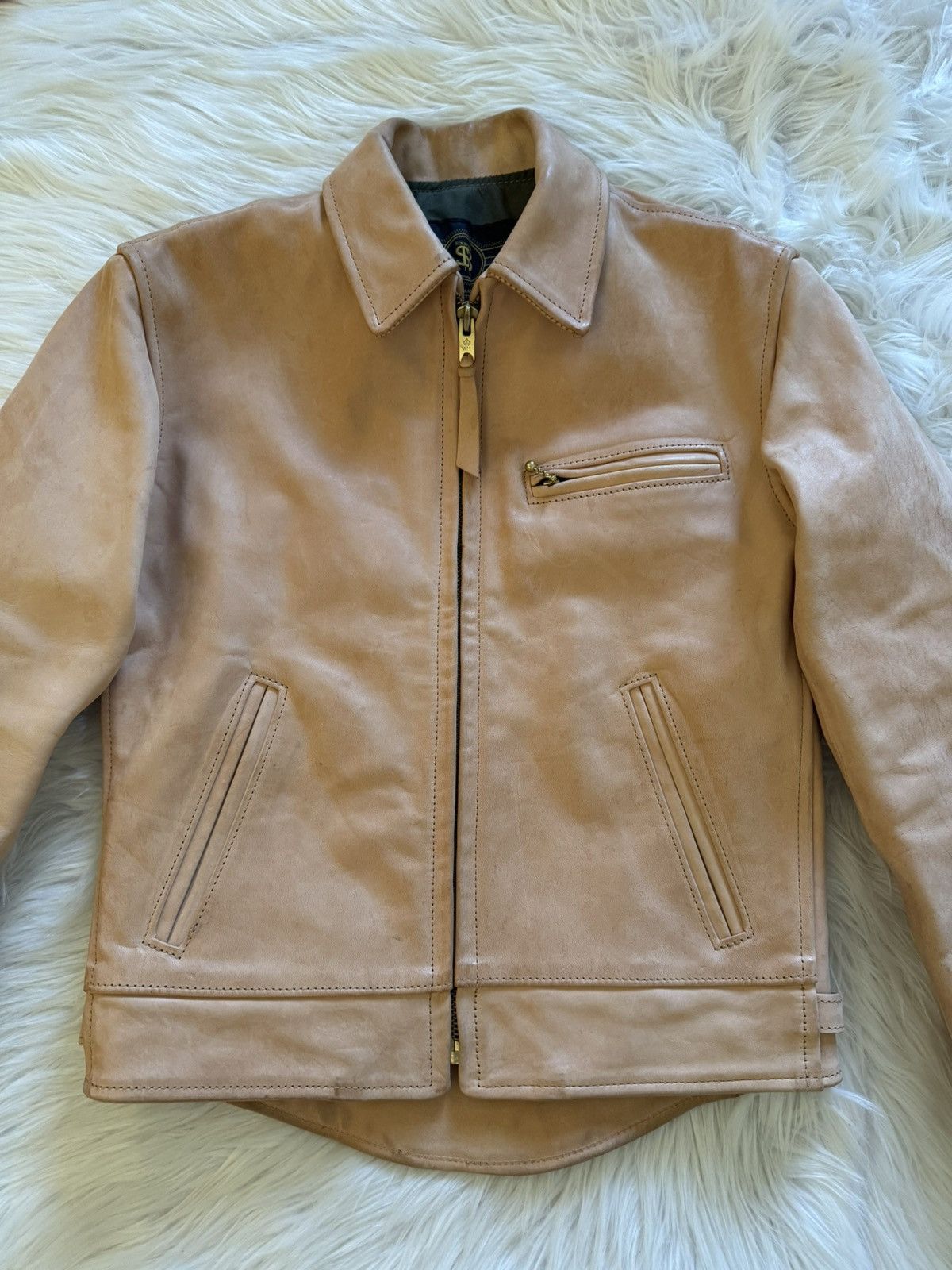 Simmons Bilt Simmons Bilt Liberator Leather Jacket Natural Horsehide 38 Size US S / EU 44-46 / 1 - 4 Thumbnail
