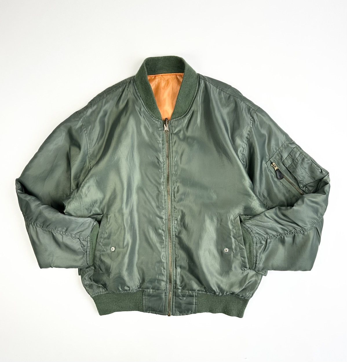 Japanese Brand Vintage Bomber Jacket MA-1 Military Japanese style Size US L / EU 52-54 / 3 - 3 Thumbnail