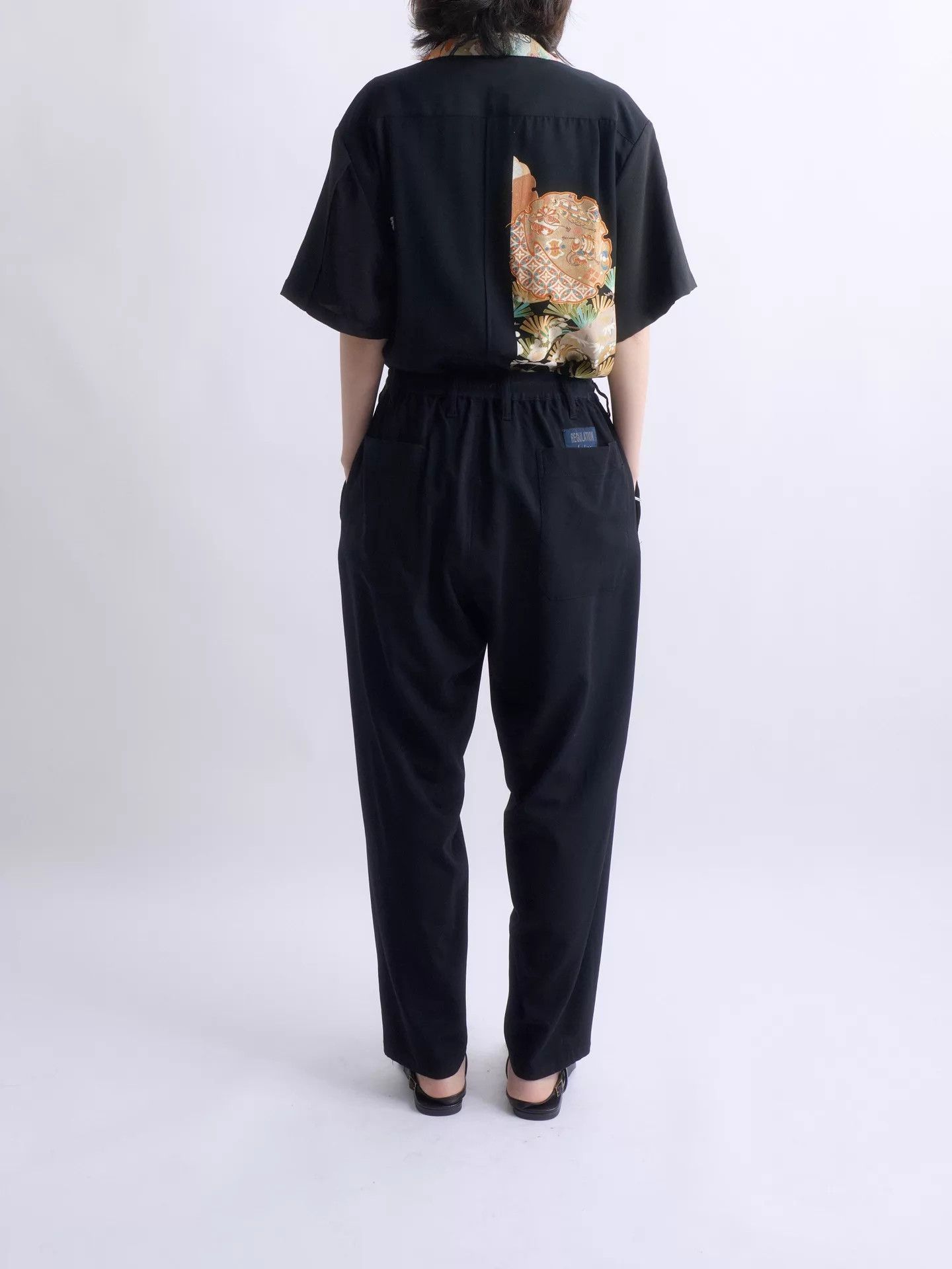 Yohji Yamamoto YOHJI YAMAMOTO Reg Elastic Waist Loose Tapered Pants Size US 29 - 3 Thumbnail