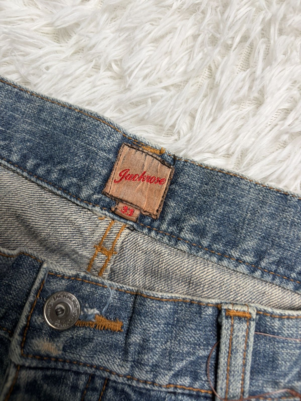 JACKROSE Jackrose Cowboy flare patches distressed denim Size US 34 / EU 50 - 3 Thumbnail