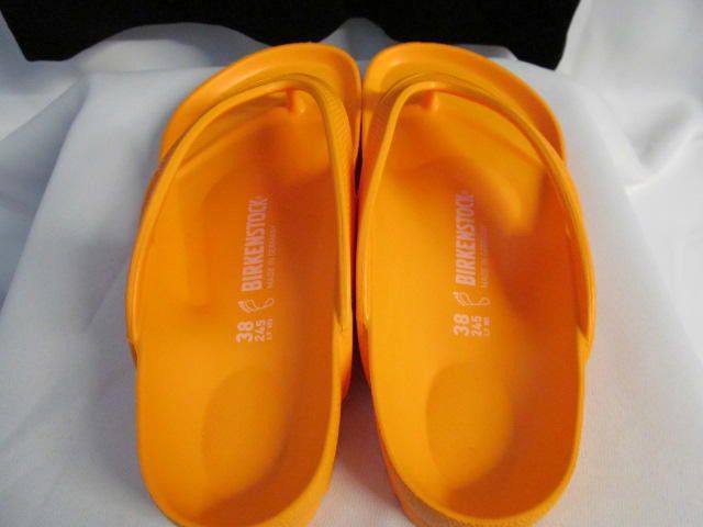 Birkenstock Stylish Orange Flip Flops - Perfect for Summer Days Size US 7 / IT 37 - 4 Thumbnail