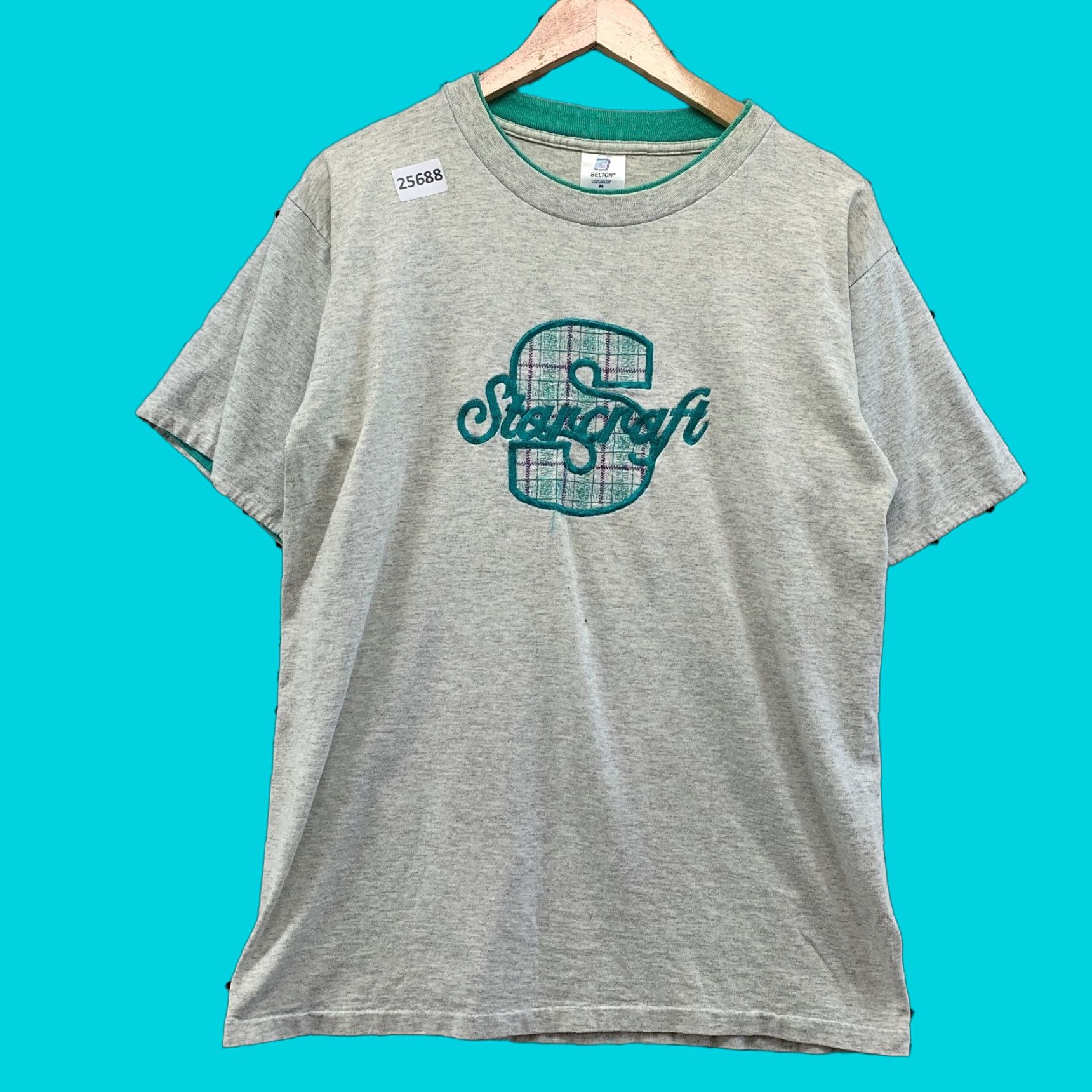 Vintage VINTAGE Starcraft Shirt Gray Embroidered Adult Medium USA 21x28 Shirt Belton Cotton, Cotton Blend Size US M / EU 48-50 / 2 - 1 Thumbnail