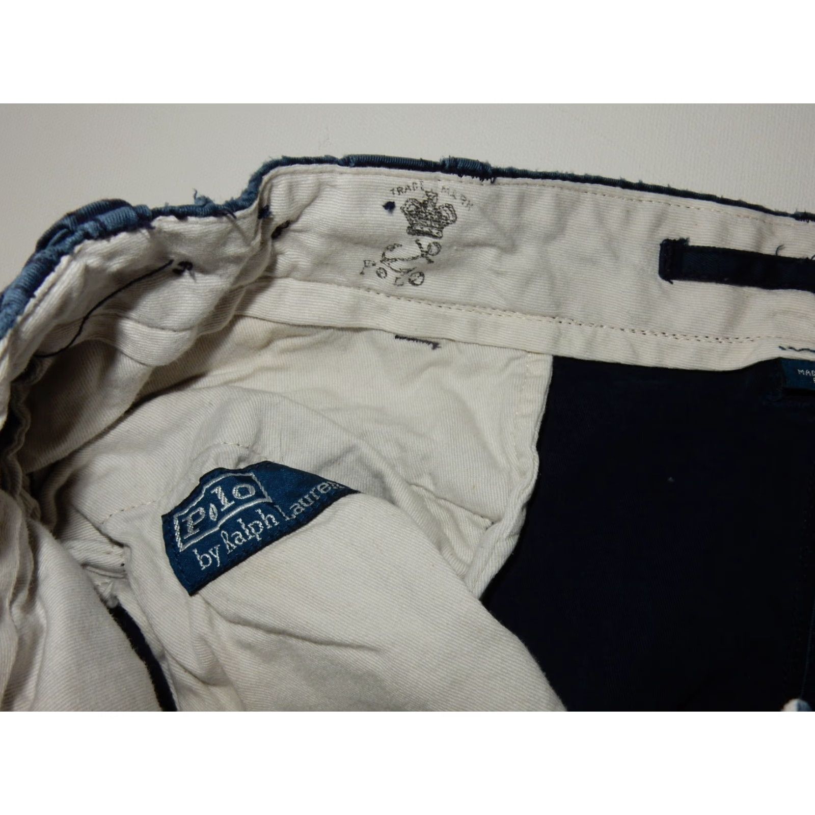 Polo Ralph Lauren VINTAGE Polo Ralph Lauren Men's Chino Pants Size 35x32 Blue Cotton Khaki Size US S / EU 44-46 / 1 - 6 Thumbnail