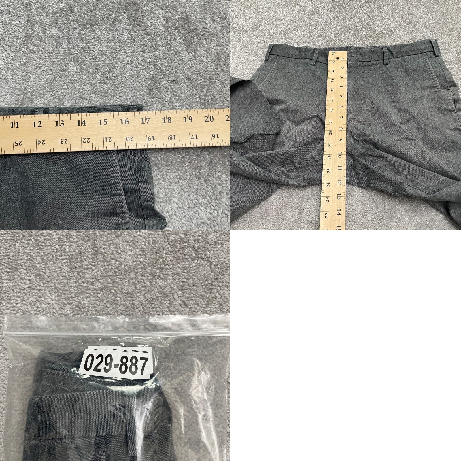Uniqlo Uniqlo Pants Mens 34x30 Gray Flat Front Chino Straight Leg Cotton Stretch Casual Mens Size US 34 / EU 50 - 9 Thumbnail