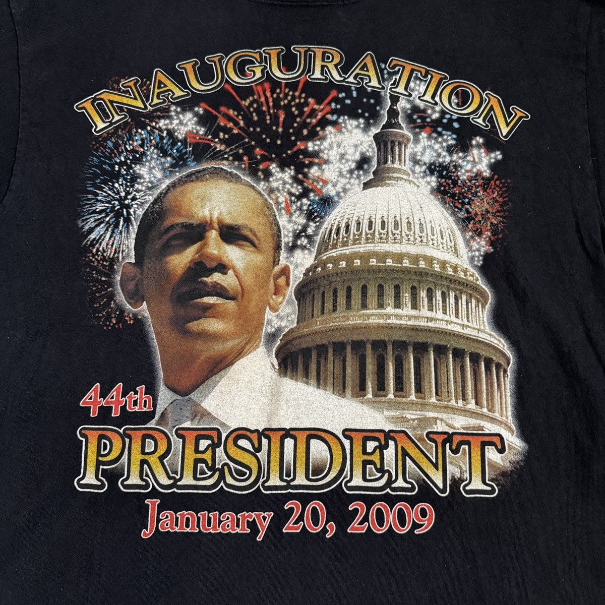 Vintage Vintage y2k Obama t shirt Size US L / EU 52-54 / 3 - 3 Thumbnail