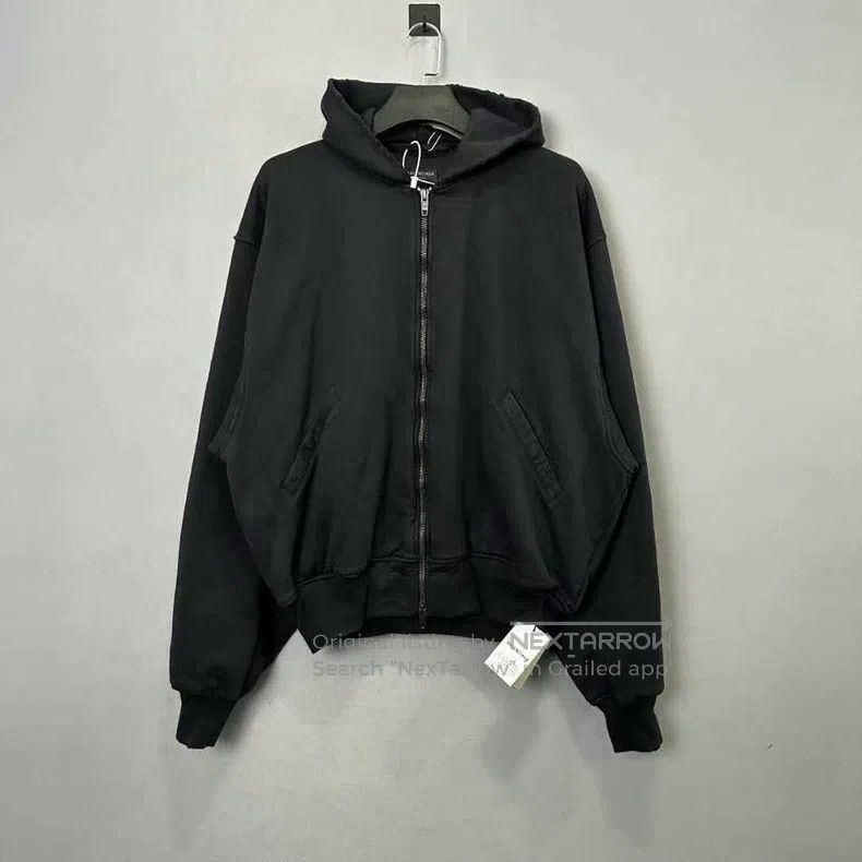 Balenciaga Balenciaga Letter printed logo hooded loose long-sleeve ja Size US XXS / EU 40 - 1 Thumbnail