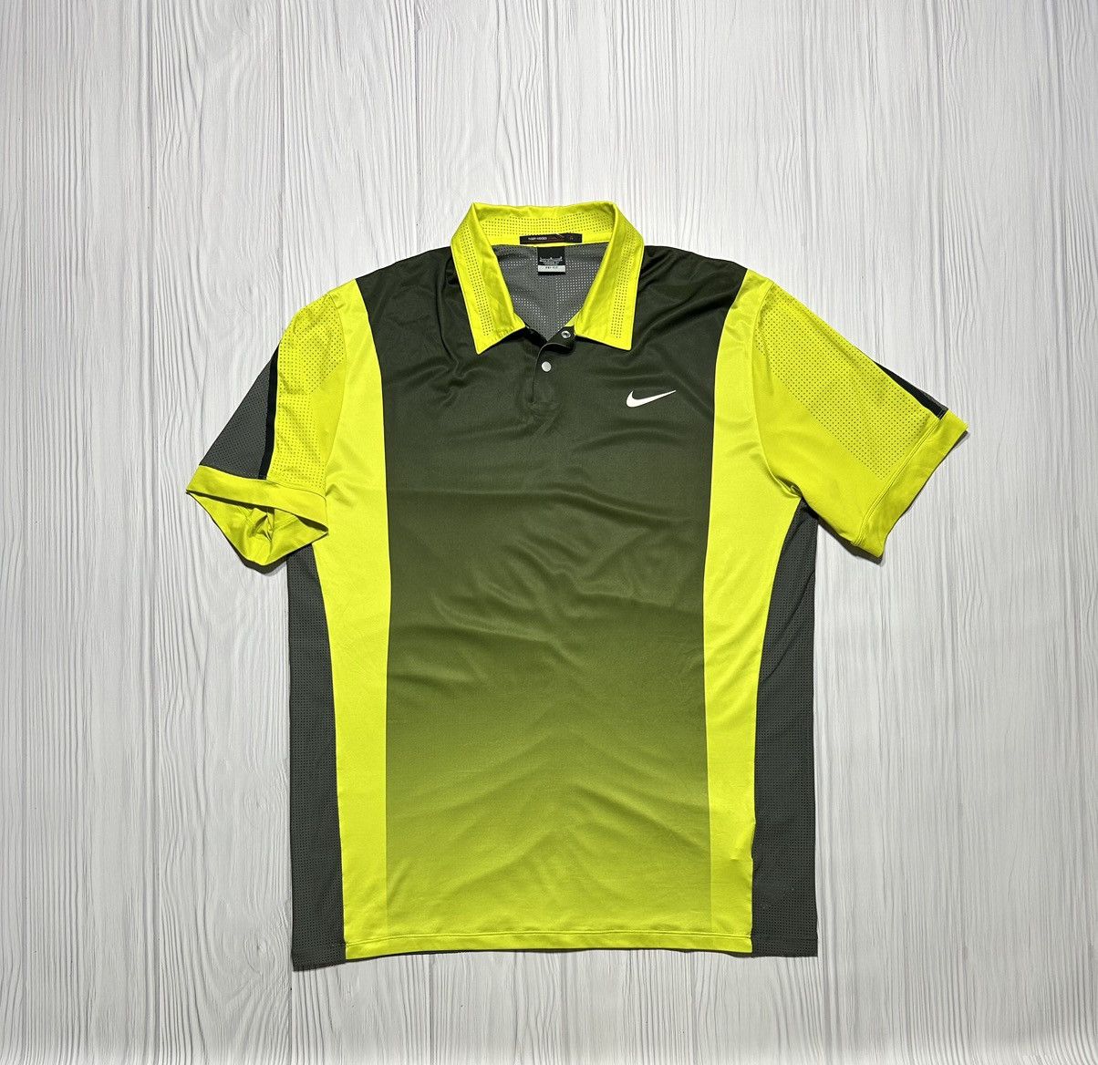 Nike × Tiger Woods Rare! Nike TW Tiger Woods Perforated Panel Polo Shirt Size US L / EU 52-54 / 3 - 1 Thumbnail
