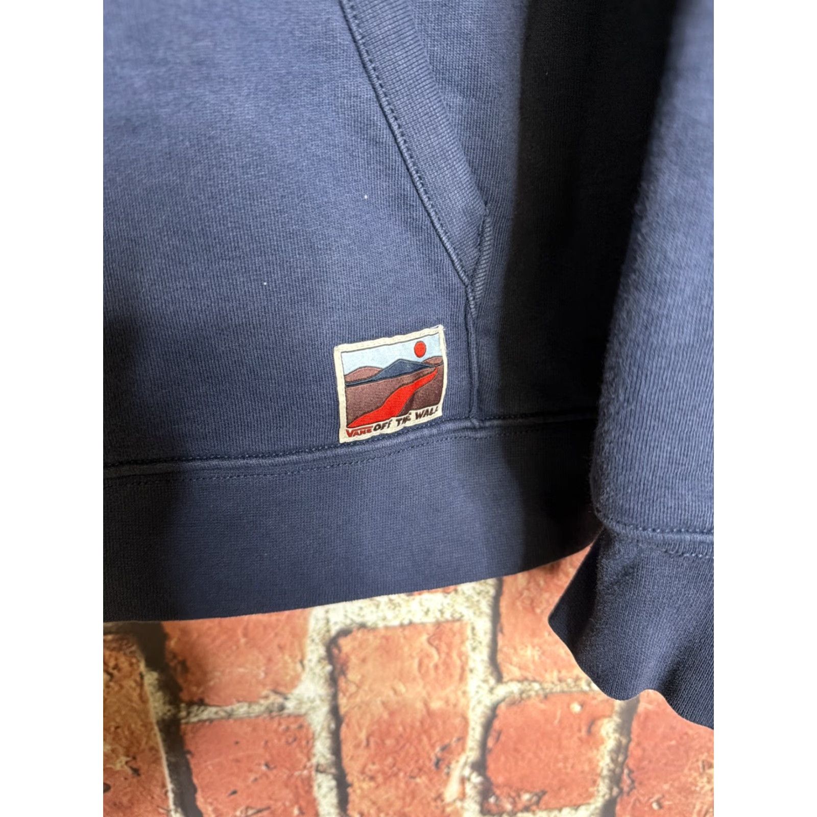 Vans Vans Hoodie Navy Embroidered Owl Mens Small Blue Off The Wall Sweatshirt Pullover Crew Neck Size US S / EU 44-46 / 1 - 3 Thumbnail