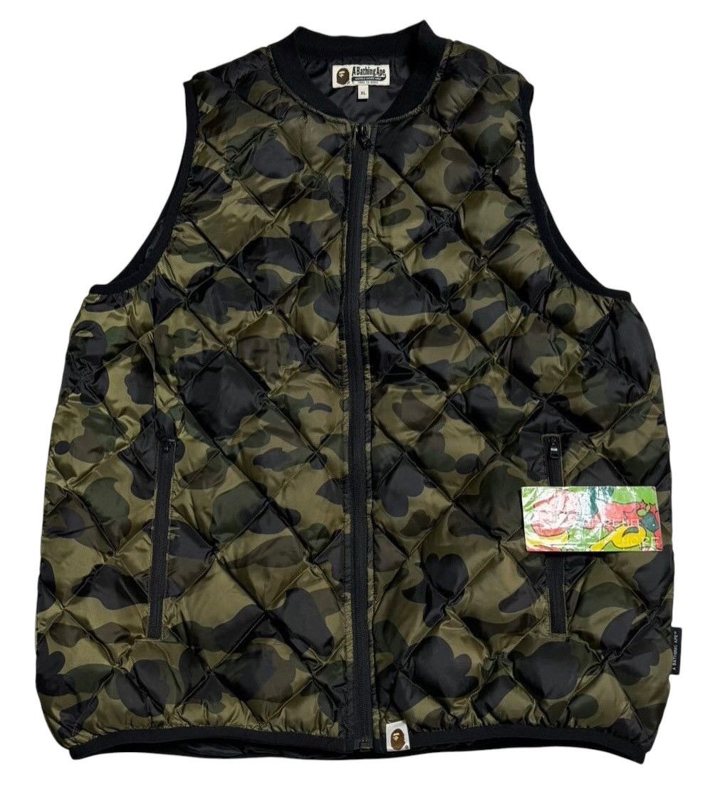 Bape BAPE Puffer Down Vest Green camo Size US XL / EU 56 / 4 - 1 Thumbnail