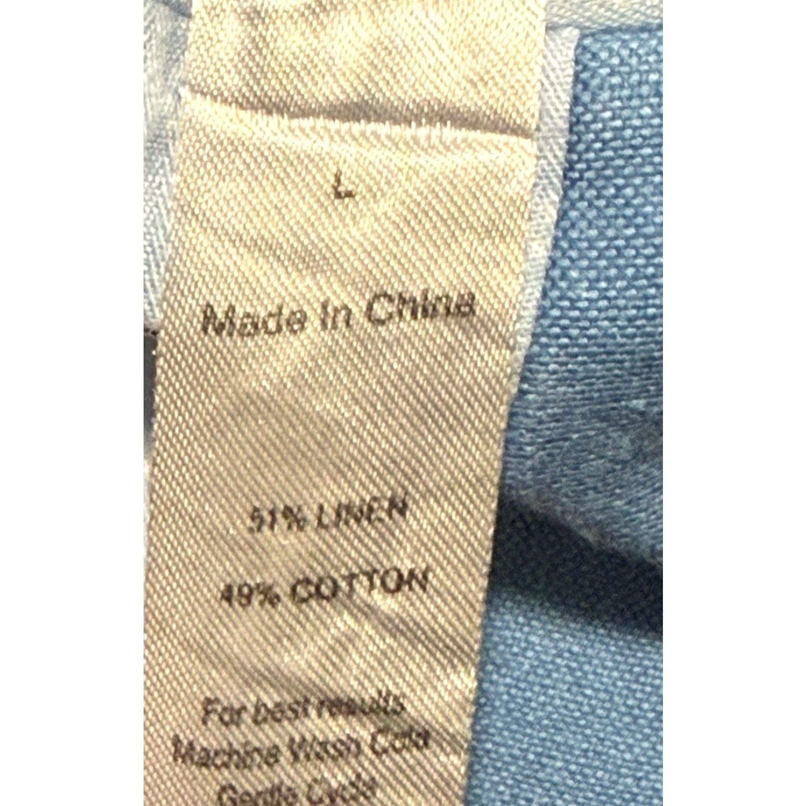 Peter Millar Peter Millar Blazer Mens Large Blue Linen Cotton Size 42R - 6 Thumbnail