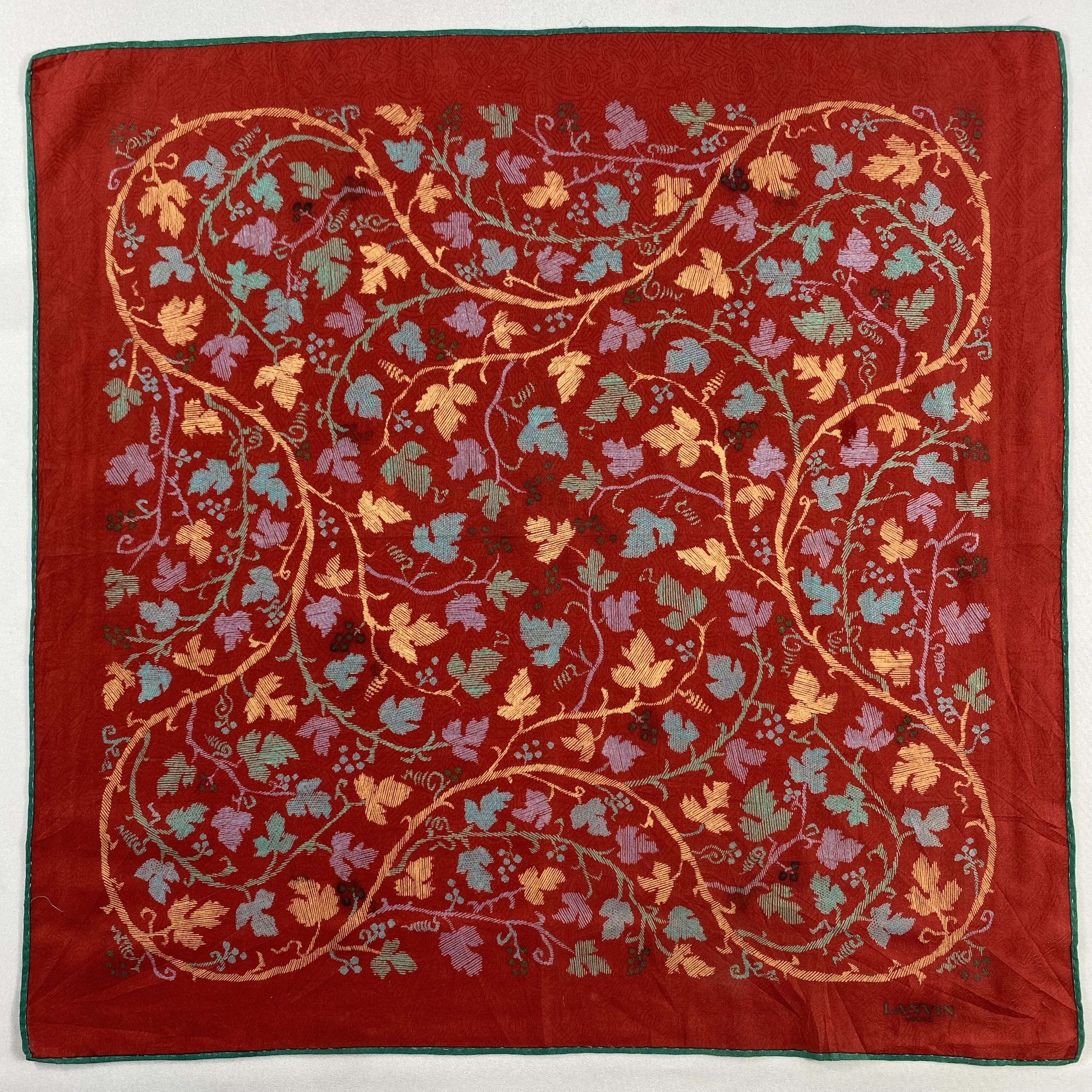 Lanvin × Vintage Lanvin Bandana/ Handkerchief / Neckerchief-P1825 Size ONE SIZE - 1 Thumbnail