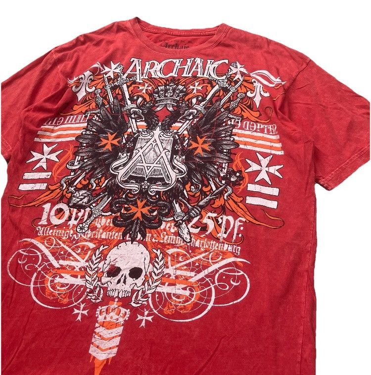 Affliction × Vintage Affliction Archaic Tee Shirt Size US XL / EU 56 / 4 - 1 Thumbnail