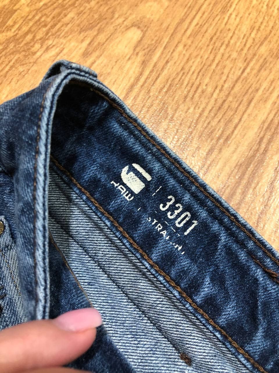 G-Star G-Star Raw 3301 Men's Blue Straight Jeans streetwear Size US 30 / EU 46 - 2 Thumbnail