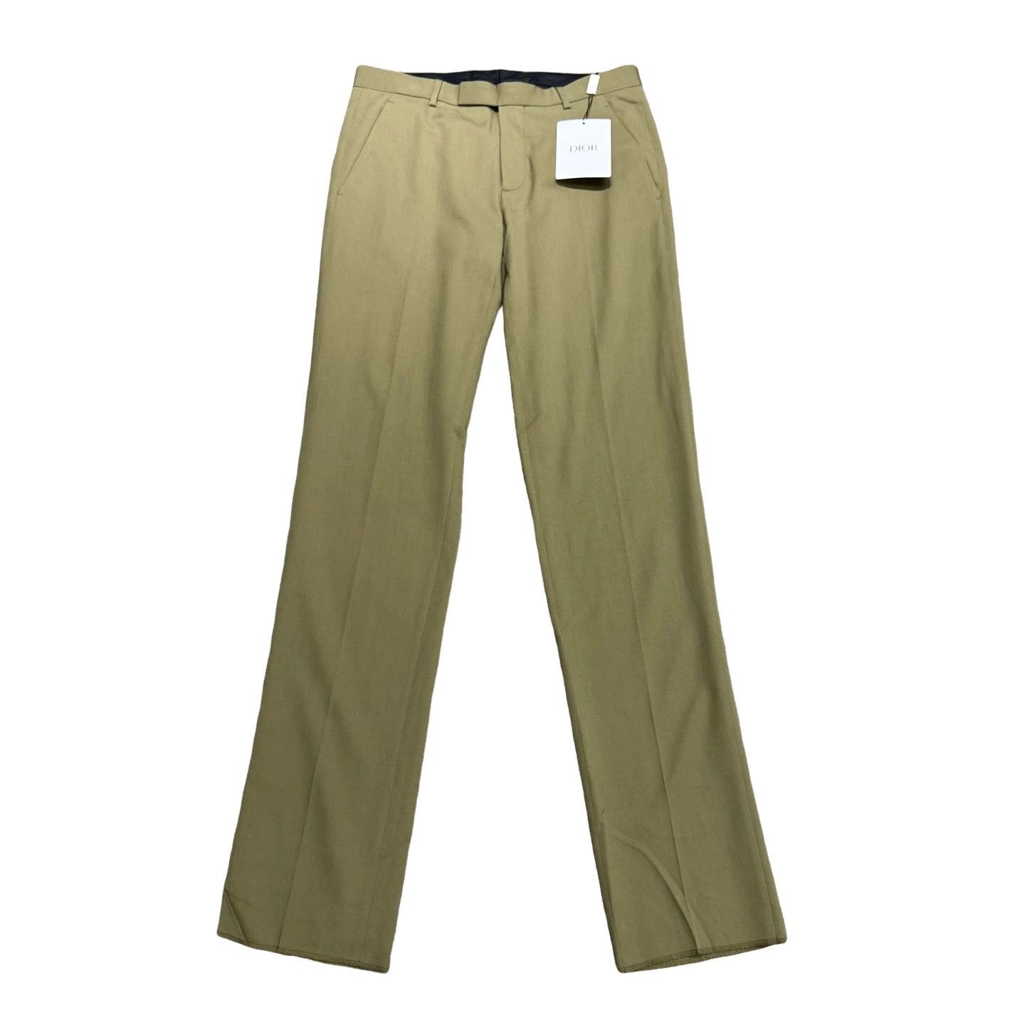 Dior Dior Olive Green Virgin Wool Trousers EU 46 Size US 30 / EU 46 - 1 Thumbnail