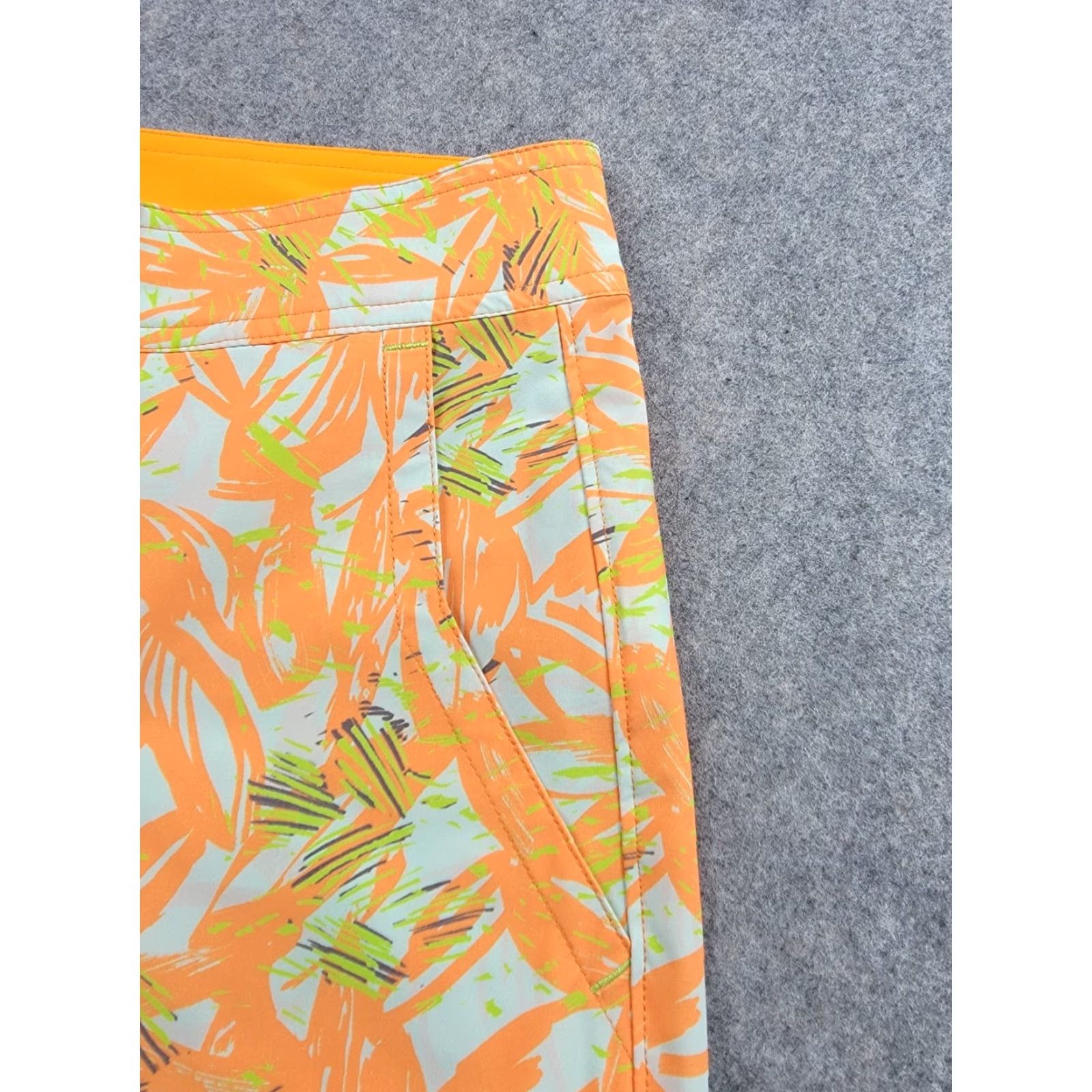 Vintage Stio Board Shorts Mens 32 Orange Yellow Hawaiian Floral NWT Beach, Outdoor, Quick Dry, UV-Protection, Surfing, CFS Size US 32 / EU 48 - 6 Thumbnail