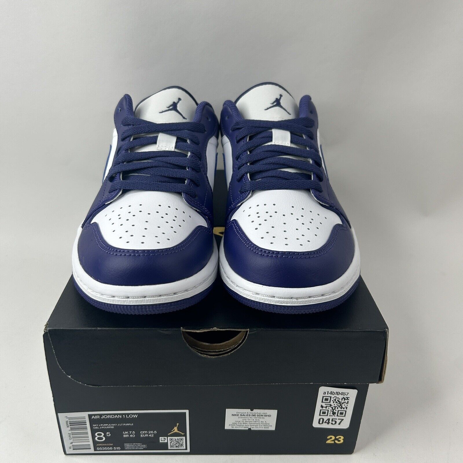 Nike Nike Shoes Air Jordan 1 Retro Low “Sky J Purple” 2024 Size US 8.5 / EU 41-42 - 2 Thumbnail