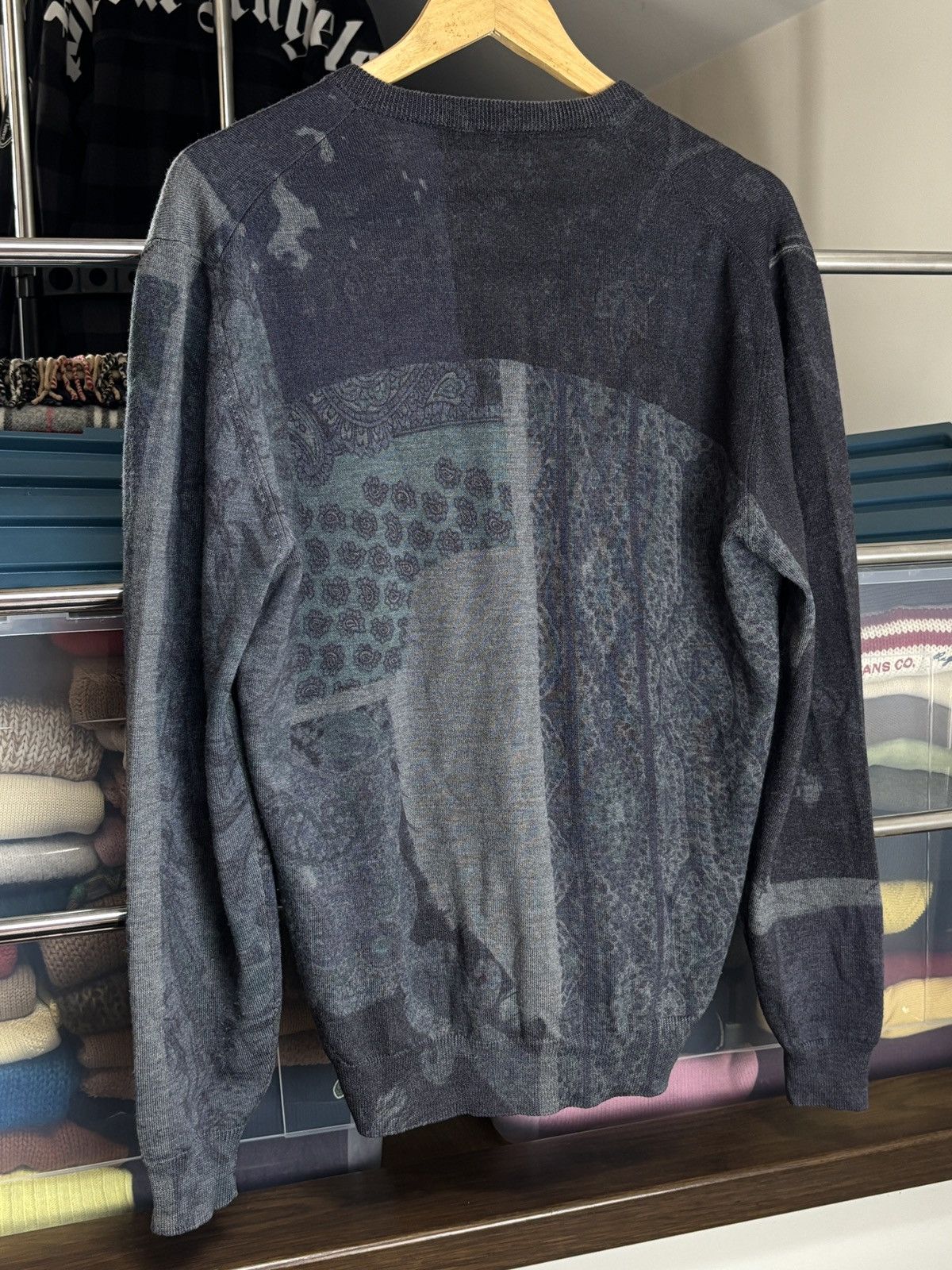 Etro Etro Abstact Print High Quality Wool Vintage Sweater Size US M / EU 48-50 / 2 - 6 Thumbnail
