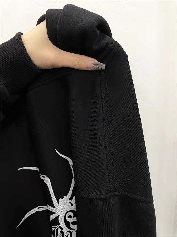 Designer × Japanese Brand Hip Hop Spider Print Thickened Loose Hooded Sweatshirt Size US L / EU 52-54 / 3 - 3 Thumbnail