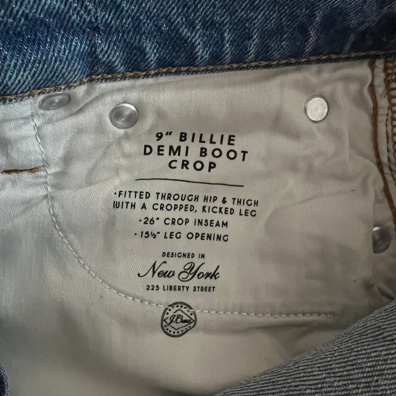 J.Crew J.Crew 9" Billie Demi Boot High-Rise Cropped Jeans, 25 Size 25" / US 0 / IT 36 - 15 Thumbnail