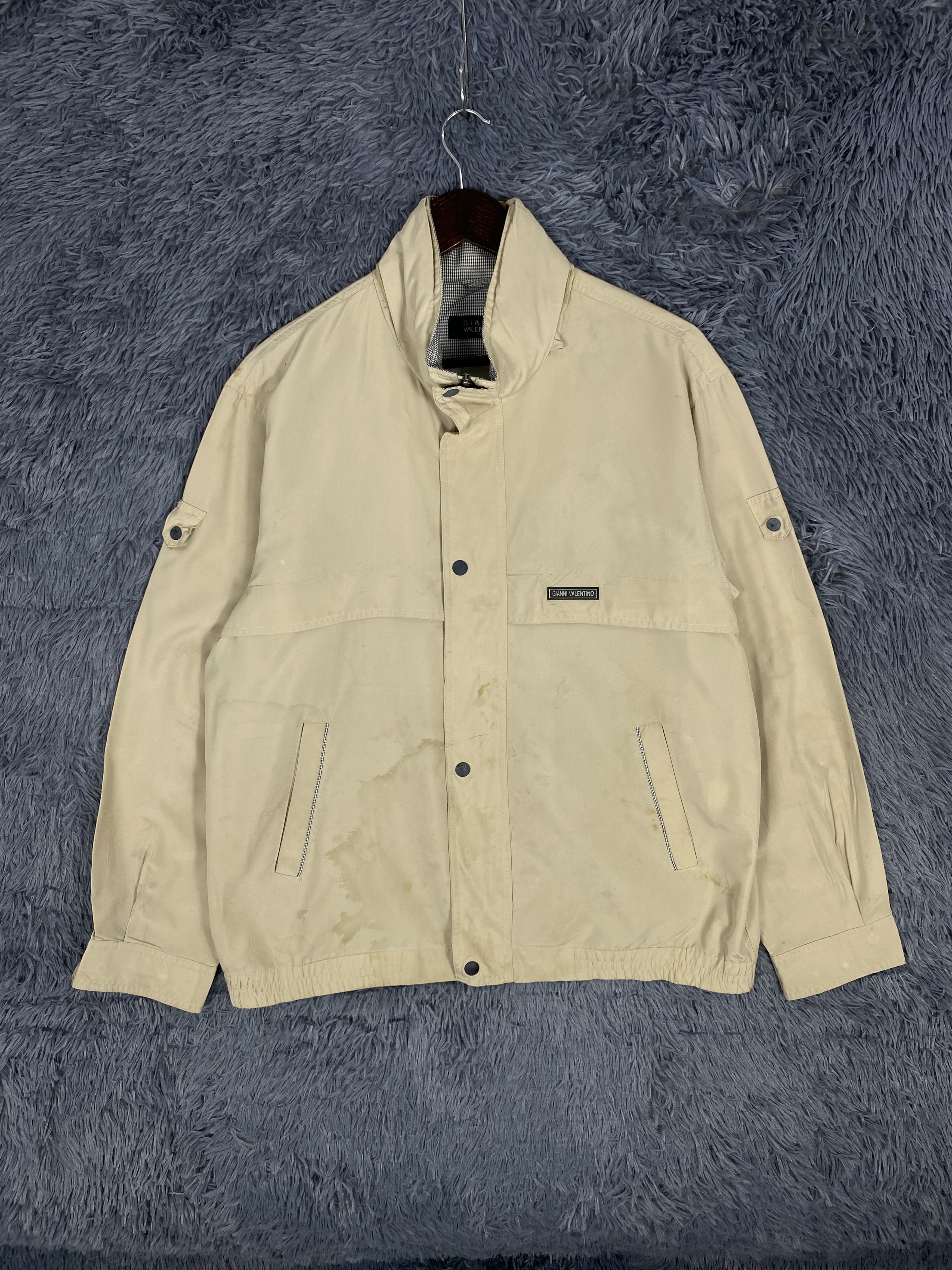 Giovanni Valentino Vintage Gianni Valentino Zip Up Light Jacket Size US L / EU 52-54 / 3 - 1 Thumbnail