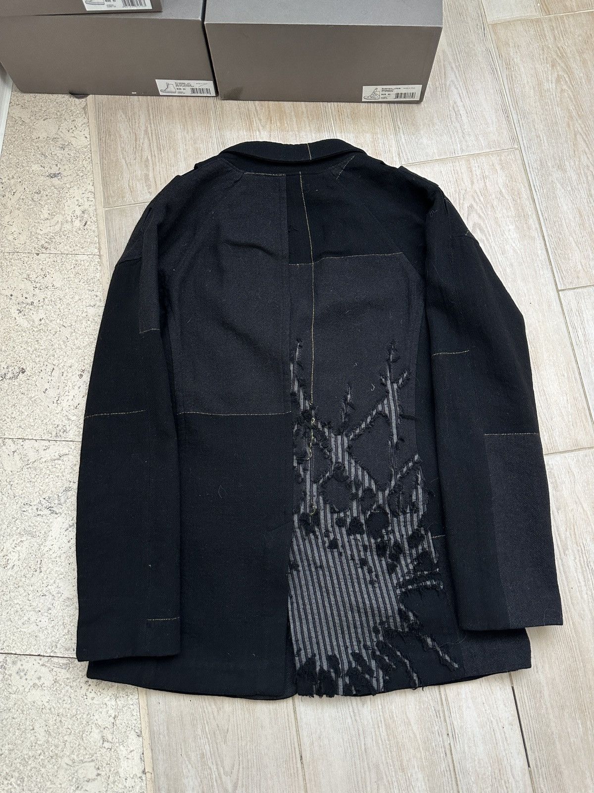 Yohji Yamamoto Yohji Yamamoto 16aw ruined suit Size 50R - 3 Thumbnail