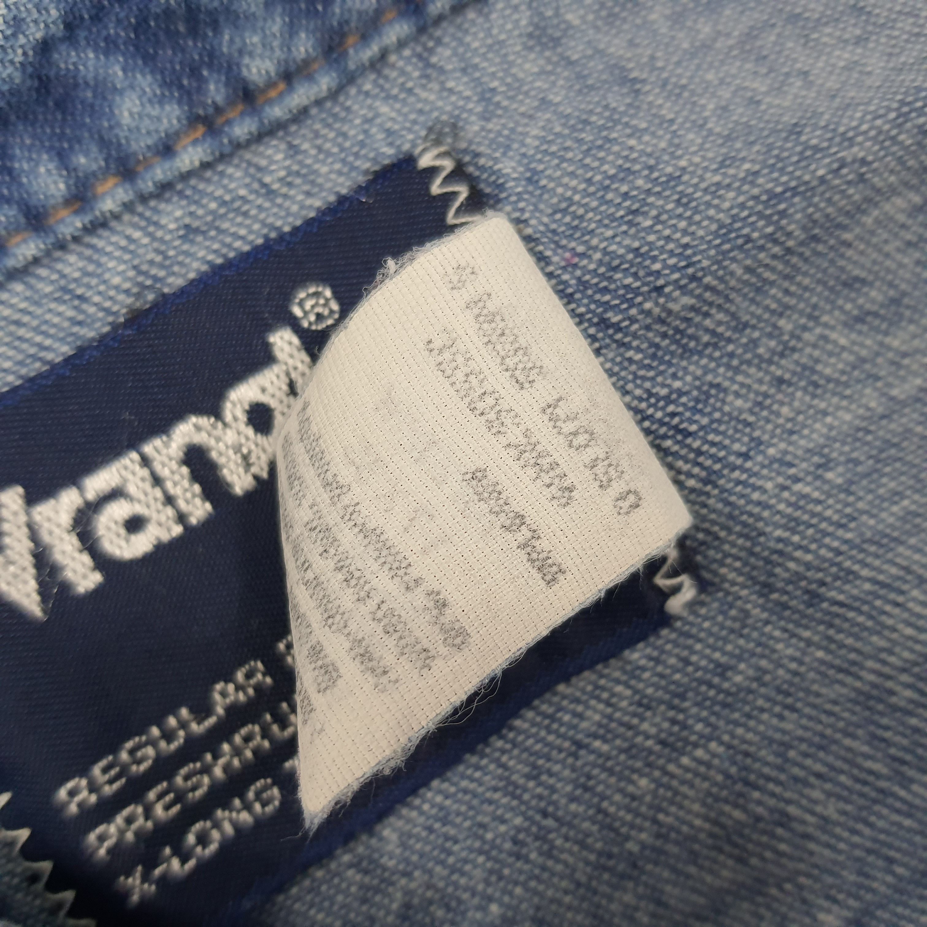 Vintage × Wrangler Vintage Wrangler American Brand Button Up Denim Shirt Size US L / EU 52-54 / 3 - 5 Thumbnail
