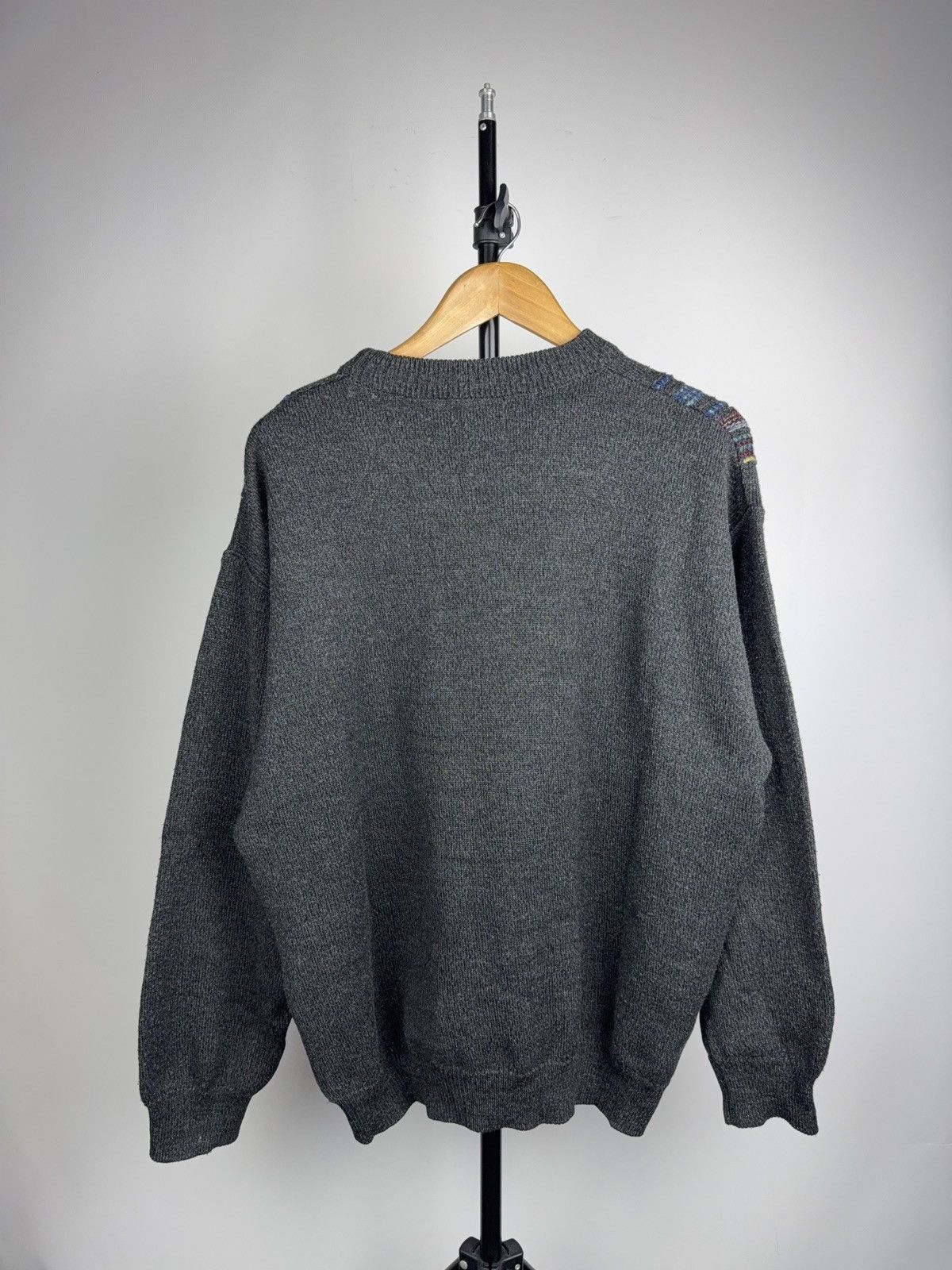 Piattelli Vintage 90s Piattelli Roma Italian Retro Wool Knit Sweater Size US L / EU 52-54 / 3 - 10 Thumbnail