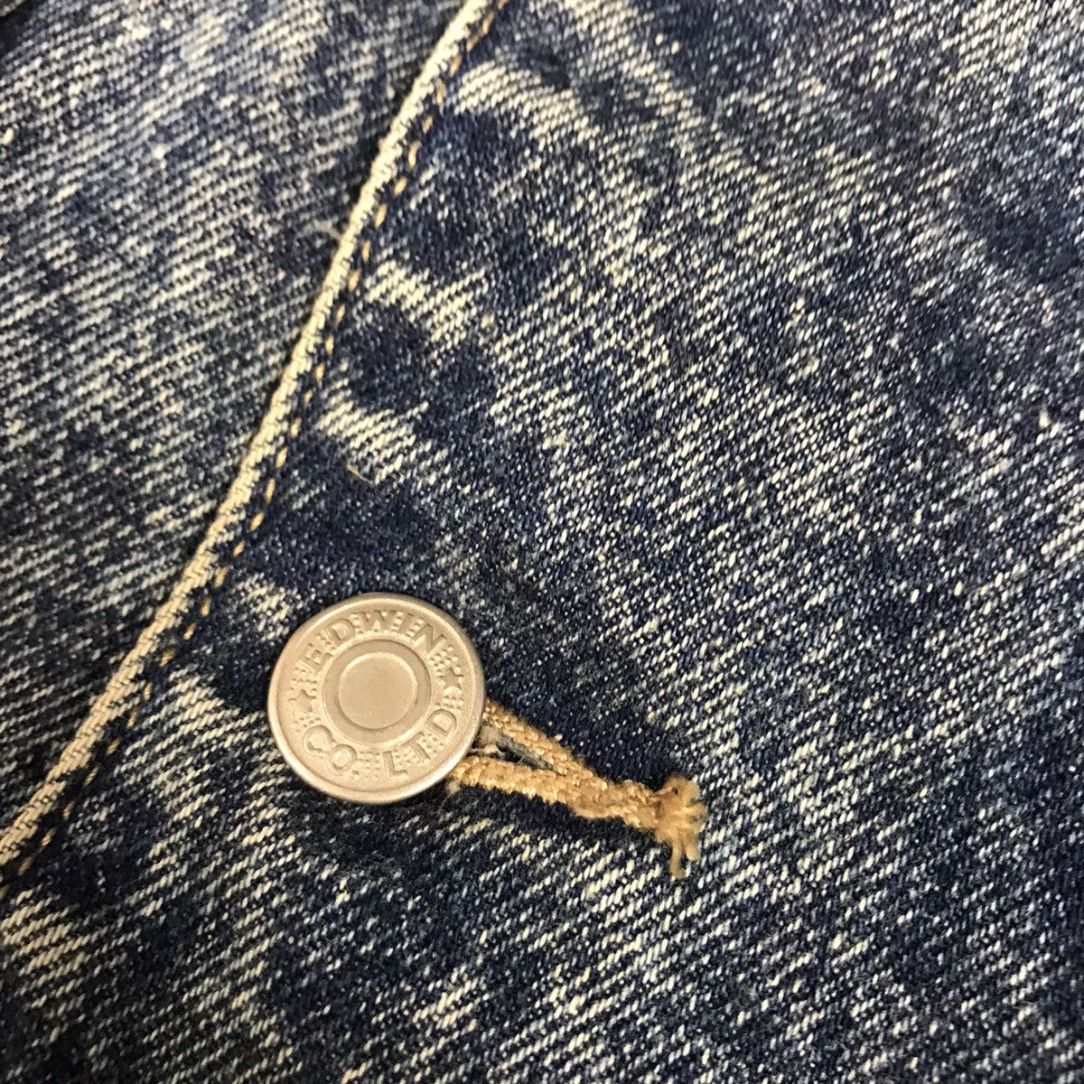 Vintage DENIM BUTTON JACKET EDWIN 1990 JACKET Size US M / EU 48-50 / 2 - 7 Thumbnail