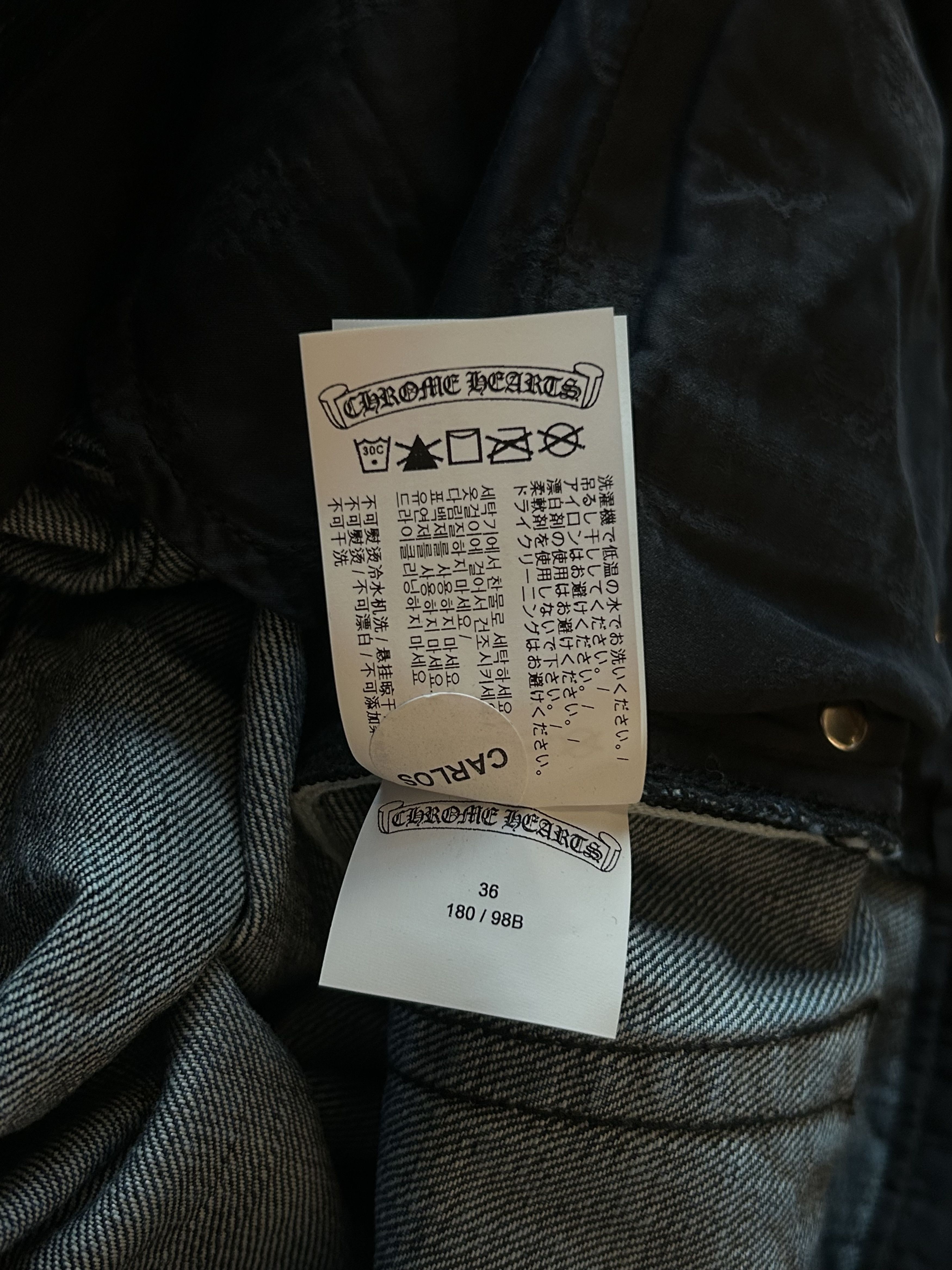 Chrome Hearts Chrome Hearts Blue Jeans Size US 38 / EU 54 - 6 Thumbnail