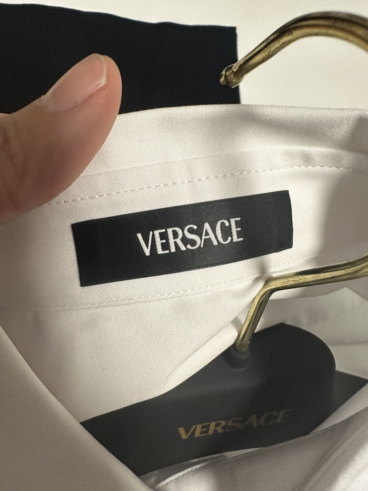 Versace Versace White Formal Shirt Size US M / EU 48-50 / 2 - 7 Thumbnail