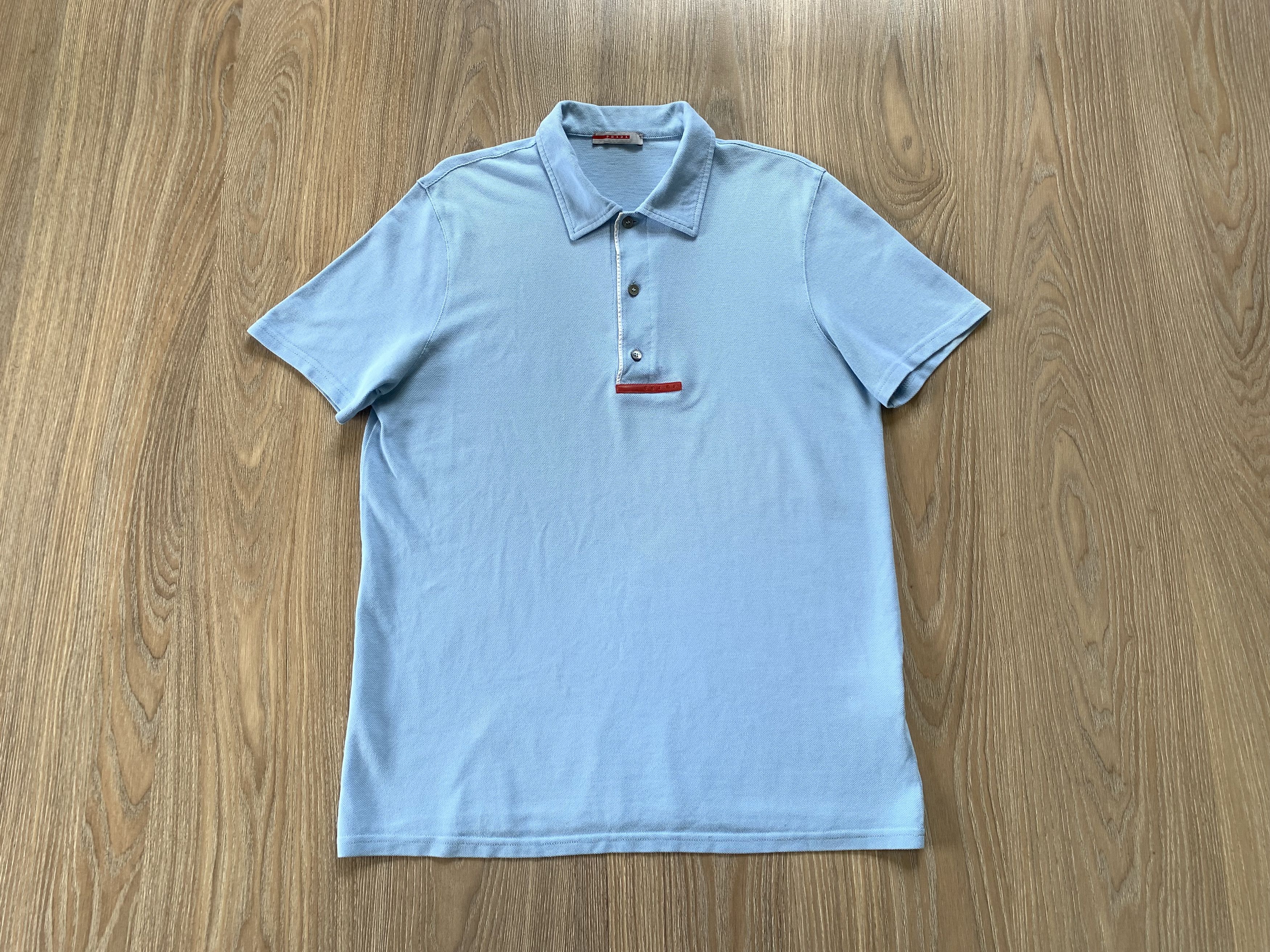 Prada Vintage Prada Cotton Polo T-Shirt Size US L / EU 52-54 / 3 - 2 Thumbnail