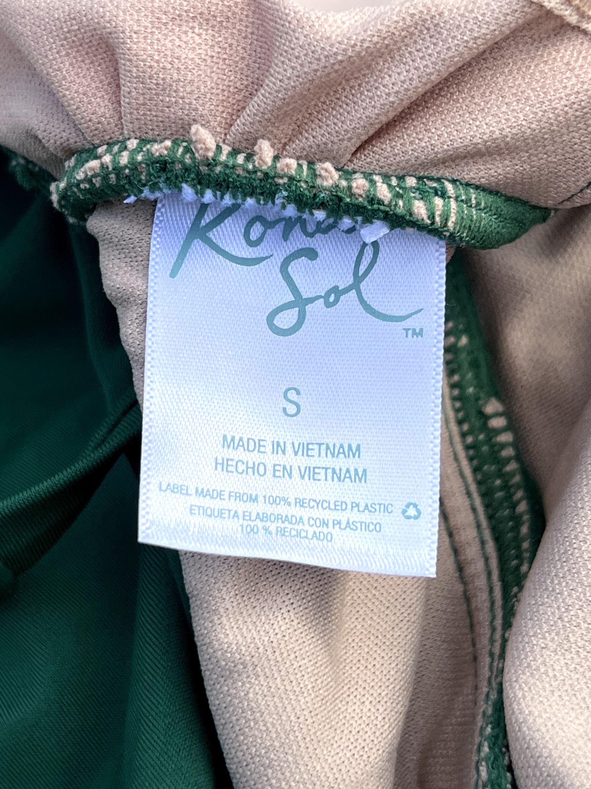 Other Kona Sol - Women's Tie-Front One Piece Swimsuit - Green - S Size ONE SIZE - 9 Thumbnail