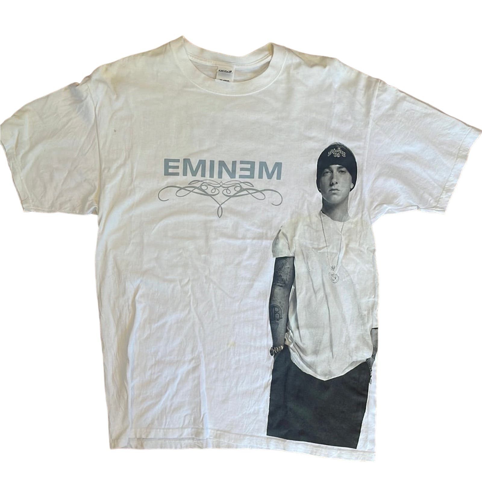 image of Anvil 2005 Eminem Anger Management Tour Shirt XL in White, Men's