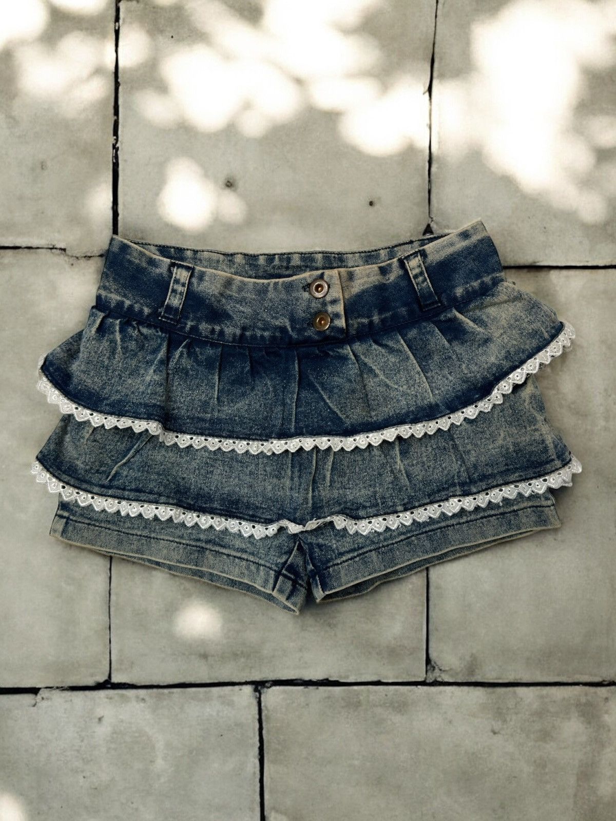 If Six Was Nine Vintage avant garde shorts if6was9 vibe swag drip coquette Size 26" / US 2 / IT 38 - 1 Thumbnail