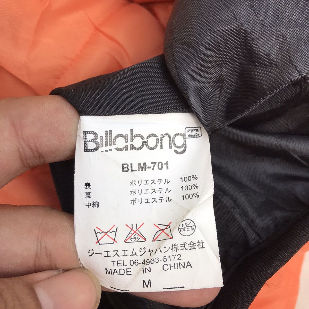 Billabong Vintage 90s Billabong Puffer Goose down bulang orange Jacket Size US M / EU 48-50 / 2 - 15 Thumbnail