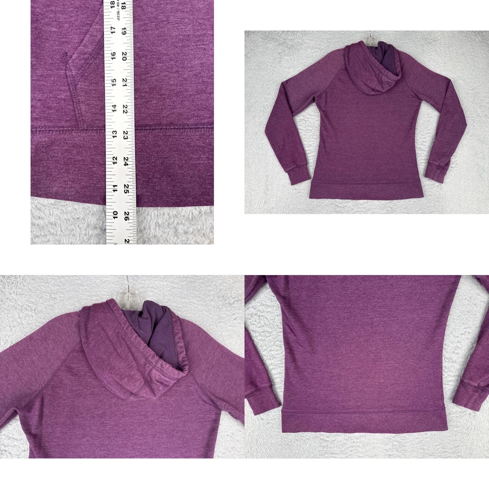 The North Face VINTAGE? (No) The North Face Hoodie Women M Purple Jersey Logo Pullover Sweatshirt Casual Activewear Long Sleeve Raglan Pocket Graphic Print Size M / US 6-8 / IT 42-44 - 9 Thumbnail