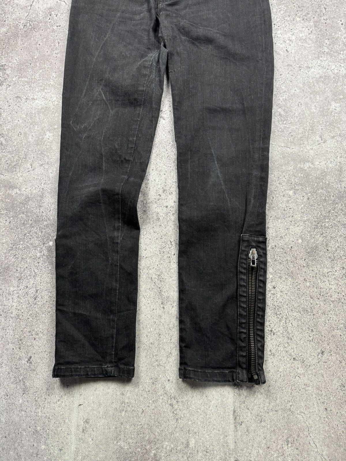 Bally Vintage Bally Y2K Opium Black Zip jeans Luxury Very Rare Size 30" / US 8 / IT 44 - 2 Thumbnail