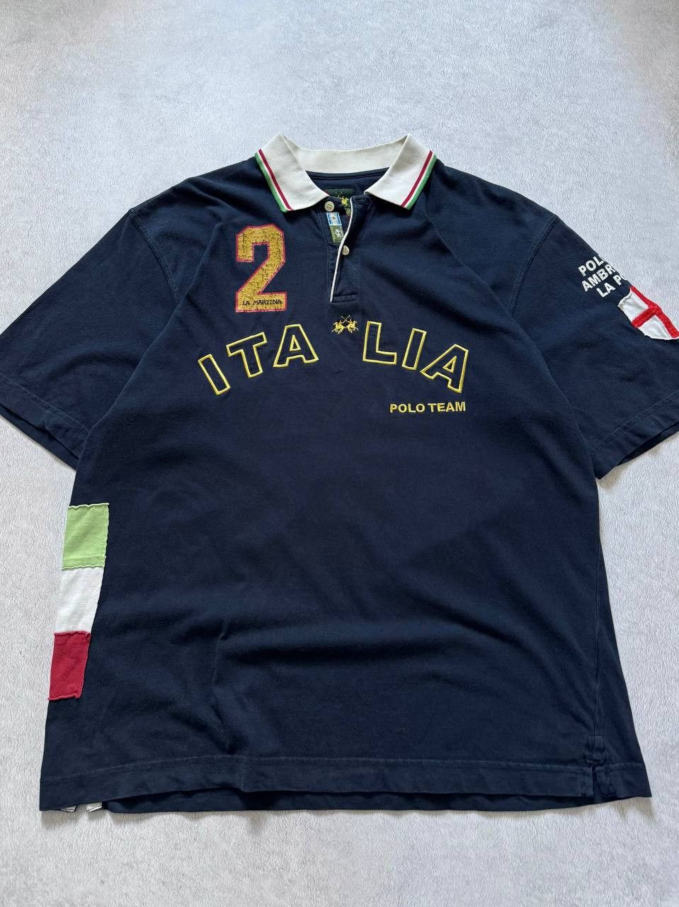 La Martina Vintage La Martina Italia Polo Team Polo T Shirt Rugby Size US XL / EU 56 / 4 - 8 Thumbnail