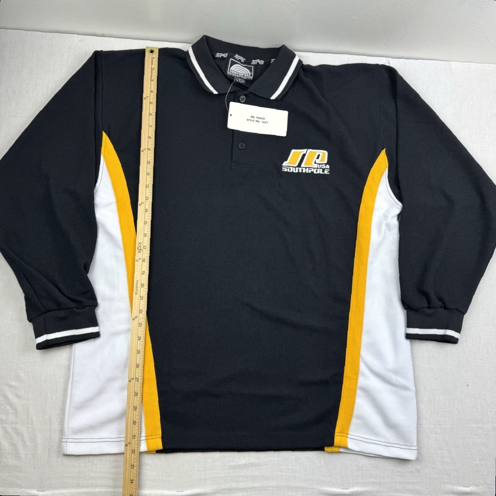 Southpole VINTAGE Southpole Polo Shirt Men XL Black Heavyweight Y2K 2000s Size US XL / EU 56 / 4 - 7 Thumbnail
