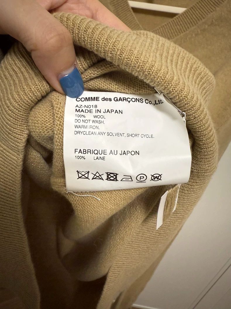 Comme des Garcons Comme Des Garcons Khaki Pullover V-Neck Sweater Size M / US 6-8 / IT 42-44 - 5 Thumbnail