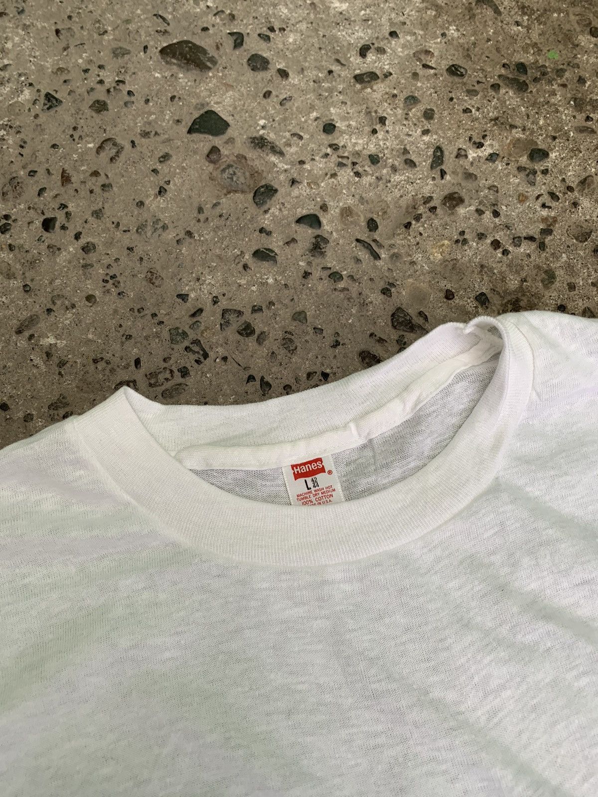 Hanes Vintage Hanes blank T shirt Size US L / EU 52-54 / 3 - 2 Thumbnail