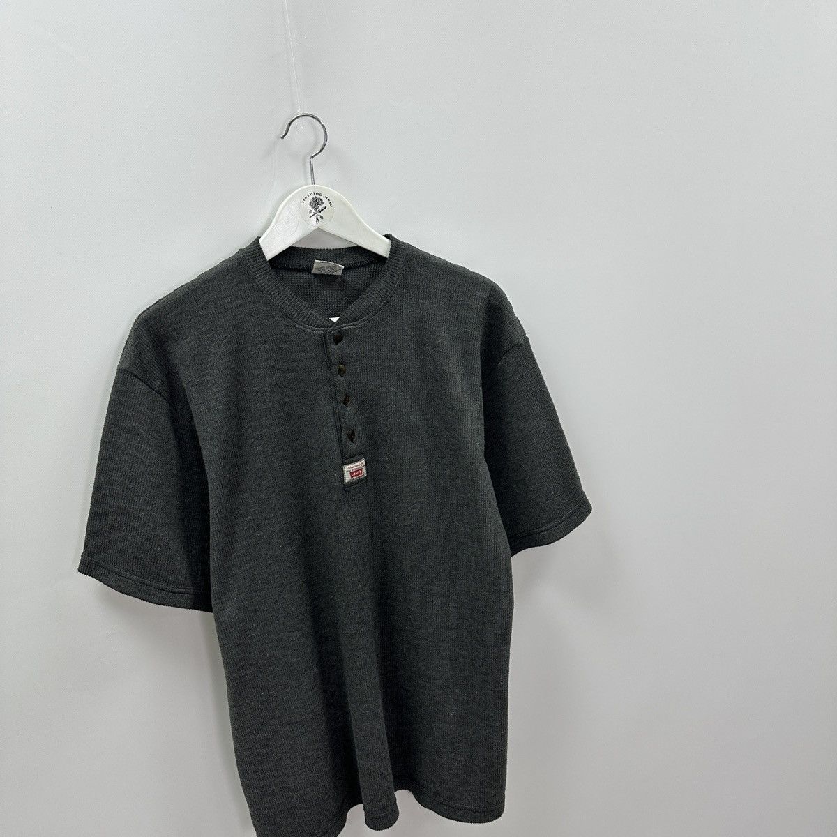 Levi's Vintage 90s Levis button up tee USA embroidered logo y2k 80s Size US L / EU 52-54 / 3 - 3 Thumbnail